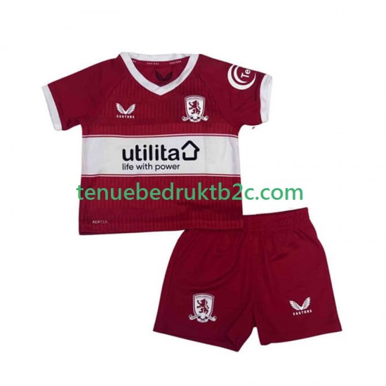 Thuisshirt Middlesbrough Voetbalteneu Kinderen 2025-26 S-S