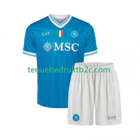 Thuisshirt Napoli Voetbalteneu Kinderen 2025-26 S-S