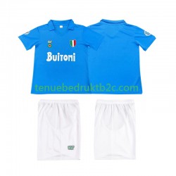 Thuisshirt Retro Napoli 1987 1988 Voetbalteneu Kinderen S-S