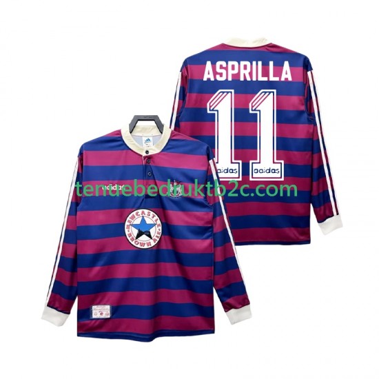 Uitshirt Retro Newcastle United ASPRILLA 11 1995 1997 Mannen L-S
