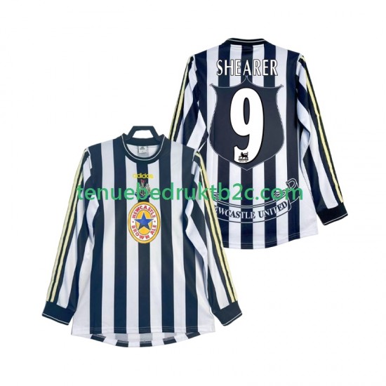 Thuisshirt Retro Newcastle United SHEARER 9 1997 Mannen 1999 L-S