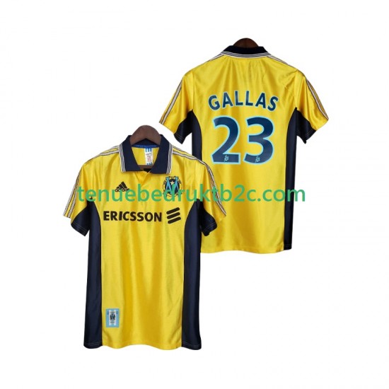 3de shirt Retro Olympique Marseille Gallas 23 Mannen 1998 1999 S-S