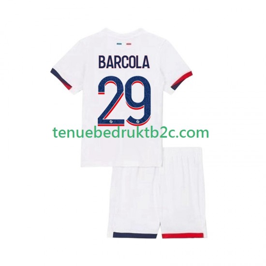 Uitshirt Paris Saint-Germain Bradley Barcola 29 Voetbalteneu Kinderen 2025-26 S-S