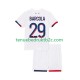 Uitshirt Paris Saint-Germain Bradley Barcola 29 Voetbalteneu Kinderen 2025-26 S-S