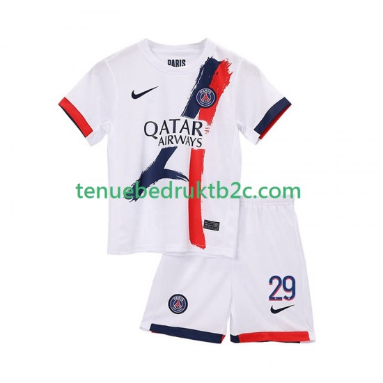Uitshirt Paris Saint-Germain Bradley Barcola 29 Voetbalteneu Kinderen 2025-26 S-S