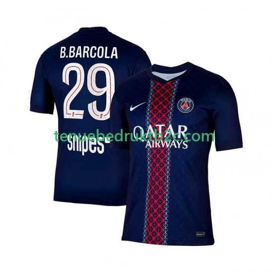 Thuisshirt Paris Saint-Germain Bradley Barcola 29 Mannen 2025-26 S-S