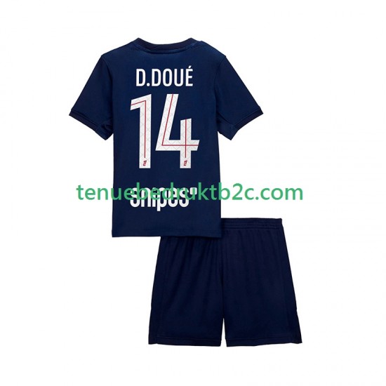 Thuisshirt Paris Saint-Germain Desire Doue 14 Voetbalteneu Kinderen 2025-26 S-S