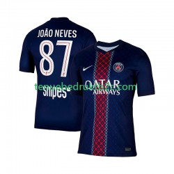 Thuisshirt Paris Saint-Germain Joao Neves 87 Mannen 2025-26 S-S
