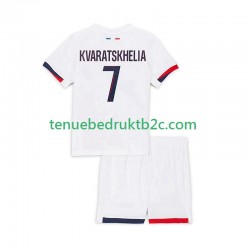 Uitshirt Paris Saint-Germain Khvicha Kvaratskhelia 7 Voetbalteneu Kinderen 2025-26 S-S