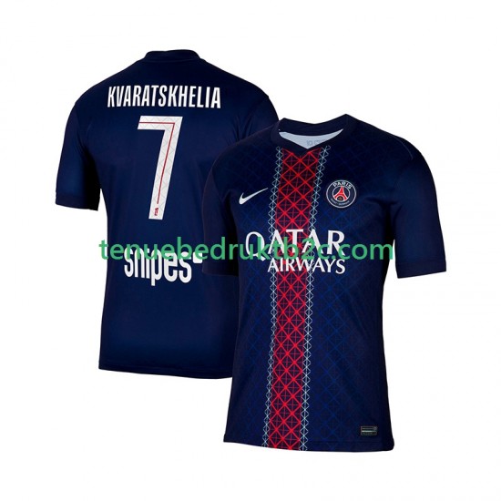 Thuisshirt Paris Saint-Germain Khvicha Kvaratskhelia 7 Mannen 2025-26 S-S