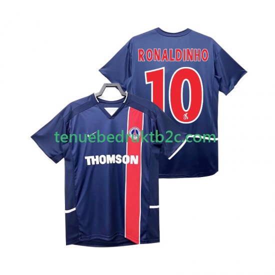 Thuisshirt Retro Paris Saint-Germain RONALDINHO 10 2003 Mannen 2002 S-S