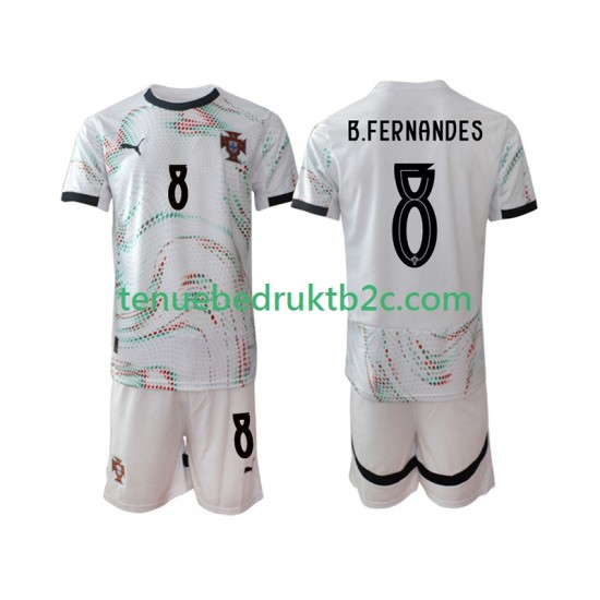 Uitshirt Portugal Bruno Fernandes 8 Voetbalteneu Kinderen 2025-26 S-S
