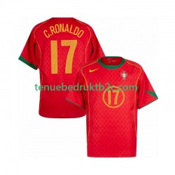 Thuisshirt Retro Portugal Cristiano Ronaldo 17 Mannen 2004 S-S
