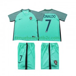 Uitshirt Retro Portugal Cristiano Ronaldo 7 2016 Voetbalteneu Kinderen S-S
