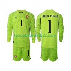 Thuisshirt Portugal Keeper Diogo Costa 1 Voetbalteneu Kinderen 2025 L-S