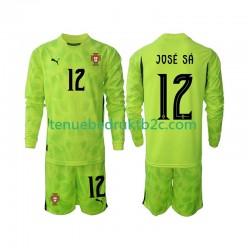 Thuisshirt Portugal Keeper Jose Sa 12 Voetbalteneu Kinderen 2025 L-S
