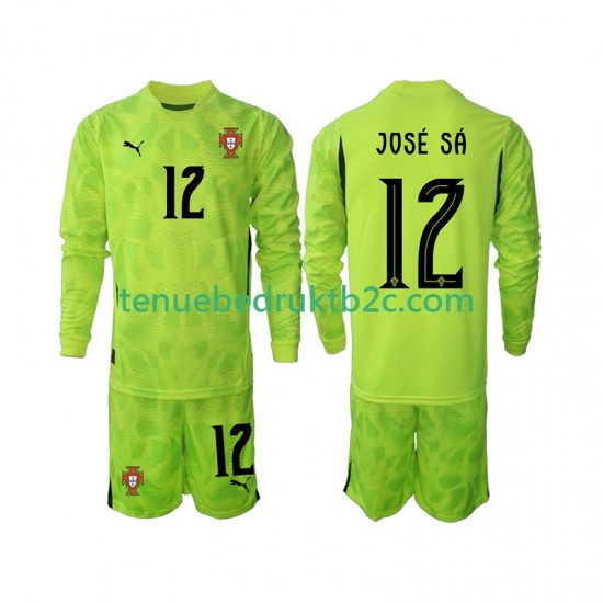Thuisshirt Portugal Keeper Jose Sa 12 Voetbalteneu Kinderen 2025 L-S