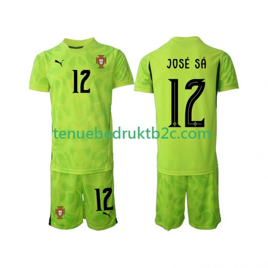 Thuisshirt Portugal Keeper Jose Sa 12 Voetbalteneu Kinderen 2025 S-S