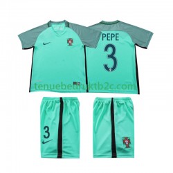 Uitshirt Retro Portugal PEPE 3 2016 Voetbalteneu Kinderen S-S