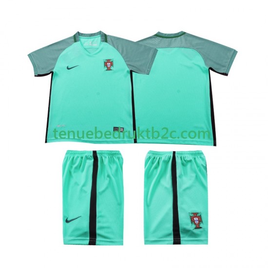 Uitshirt Retro Portugal 2016 Voetbalteneu Kinderen S-S