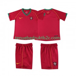 Thuisshirt Retro Portugal Voetbalteneu Kinderen 2006 S-S
