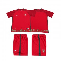 Thuisshirt Retro Portugal 2016 Voetbalteneu Kinderen S-S