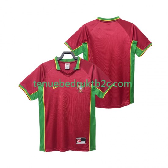 Thuisshirt Retro Portugal Mannen 1998 S-S