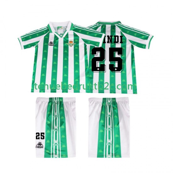Thuisshirt Retro Real Betis FINIDI 25 1996 1997 Voetbalteneu Kinderen S-S