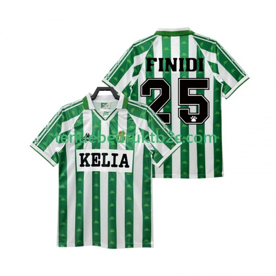 Thuisshirt Retro Real Betis FINIDI 25 1995 1996 Mannen S-S