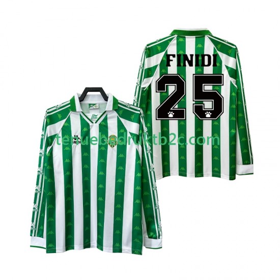 Thuisshirt Retro Real Betis FINIDI 25 1996 1997 Mannen L-S