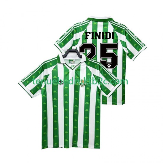 Thuisshirt Retro Real Betis FINIDI 25 1996 1997 Mannen S-S
