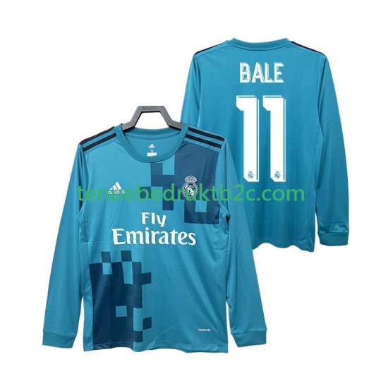 3de shirt Retro Real Madrid BALE 11 2017 2018 Mannen L-S