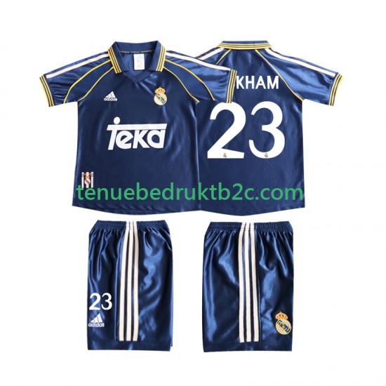 3de shirt Retro Real Madrid BECERHAM 23 Voetbalteneu Kinderen 1998 1999 S-S