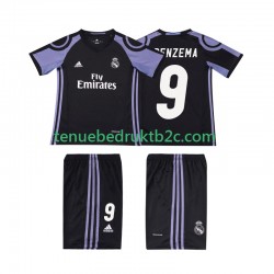 3de shirt Retro Real Madrid BENZEMA 9 2016 2017 Voetbalteneu Kinderen S-S