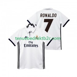 Thuisshirt Retro Real Madrid CRISTIANO RONALDO 7 2017 2018 Mannen S-S
