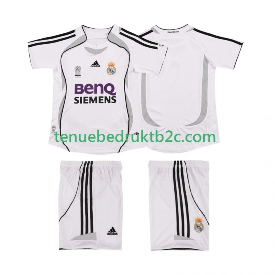 Thuisshirt Retro Real Madrid 2007 Voetbalteneu Kinderen 2006 S-S
