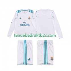 Thuisshirt Retro Real Madrid 2017 2018 Voetbalteneu Kinderen L-S