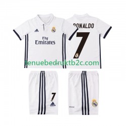 Thuisshirt Retro Real Madrid Cristiano Ronaldo 7 2016 2017 Voetbalteneu Kinderen S-S