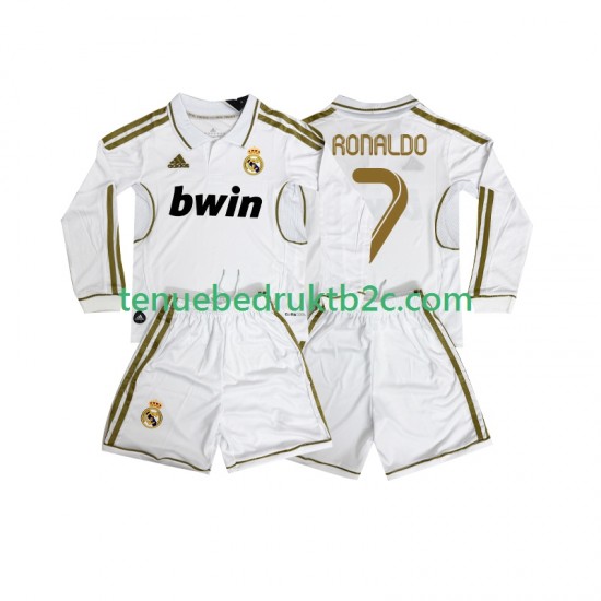 Thuisshirt Retro Real Madrid Cristiano Ronaldo 7 2012 Voetbalteneu Kinderen 2011 L-S