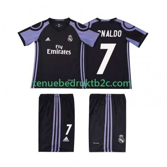 3de shirt Retro Real Madrid Cristiano Ronaldo 7 2016 2017 Voetbalteneu Kinderen S-S