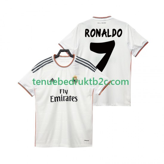 Thuisshirt Retro Real Madrid Cristiano Ronaldo 7 2013 2014 Mannen S-S