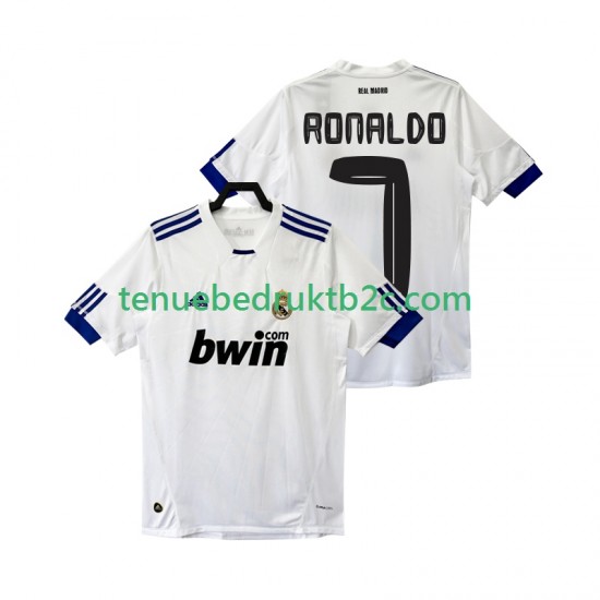 Thuisshirt Retro Real Madrid Cristiano Ronaldo 7 Mannen 2011 2010 S-S