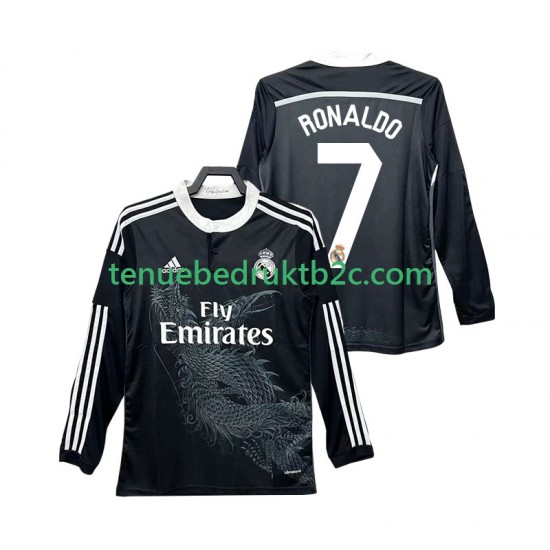 3de shirt Retro Real Madrid Cristiano Ronaldo 7 2014 2015 Mannen L-S