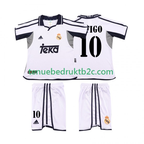 Thuisshirt Retro Real Madrid FIGO 10 2001 Voetbalteneu Kinderen 2002 S-S