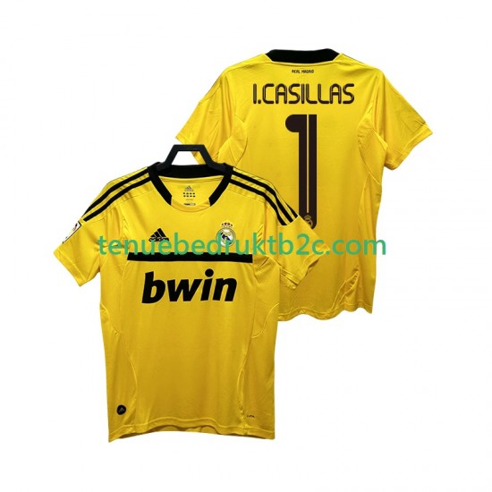 Thuisshirt Retro Real Madrid Keeper I.CASILLAS 1 2012 Mannen 2011 S-S