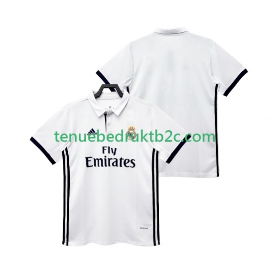 Thuisshirt Retro Real Madrid 2017 2018 Mannen S-S