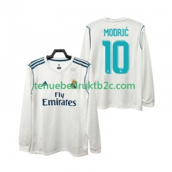 Thuisshirt Retro Real Madrid MODRIC 10 2017 2018 Mannen L-S