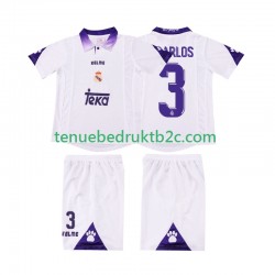 Thuisshirt Retro Real Madrid R CARLOS 3 1997 Voetbalteneu Kinderen 1998 S-S