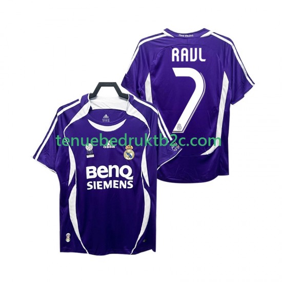 Uitshirt Retro Real Madrid RAUL 7 2007 Mannen 2006 S-S