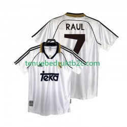 Thuisshirt Retro Real Madrid RAUL 7 2000 Mannen 1998 S-S